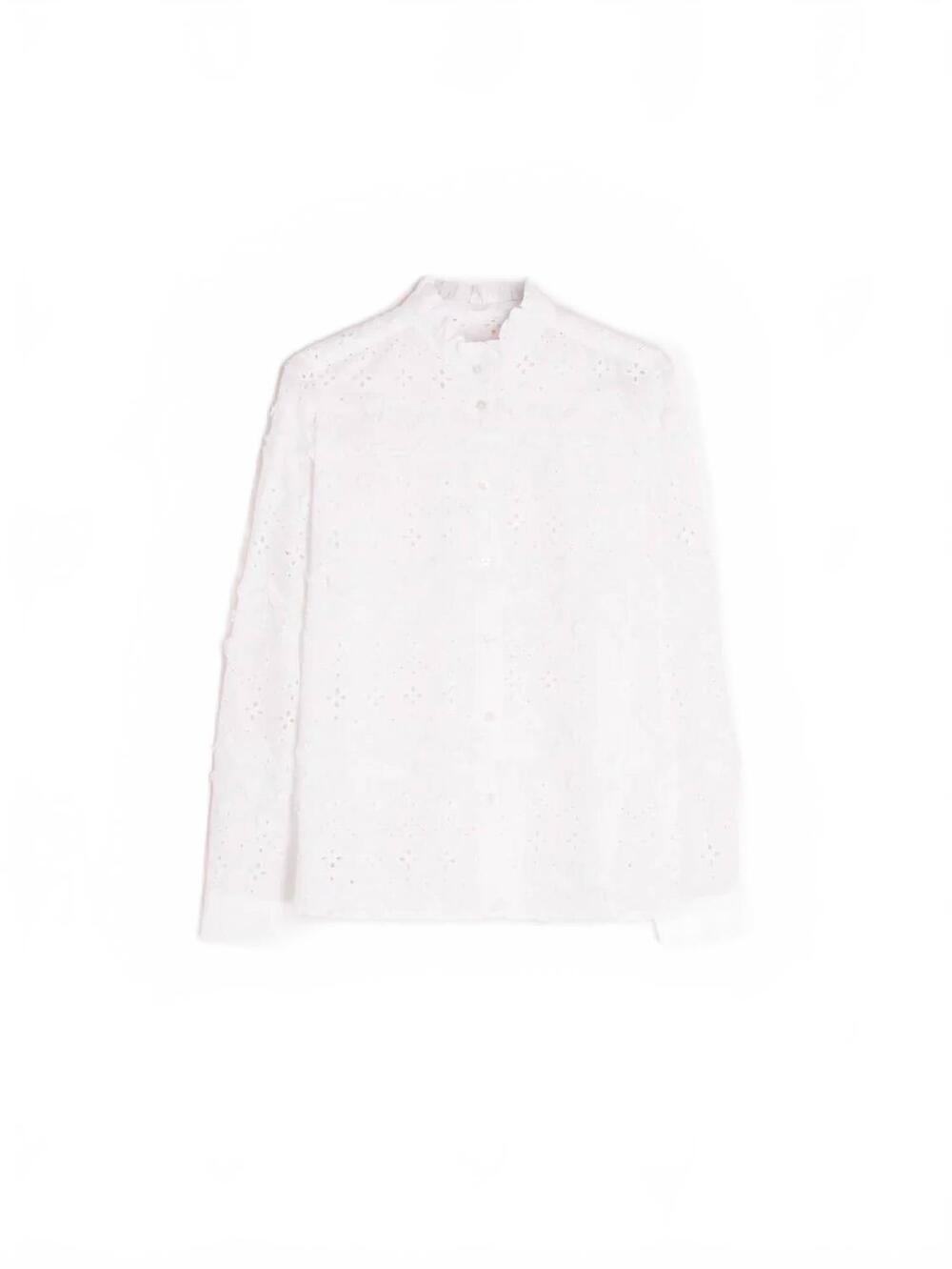 NEW VILAGALLO women's eyelet embroidered shirt in white